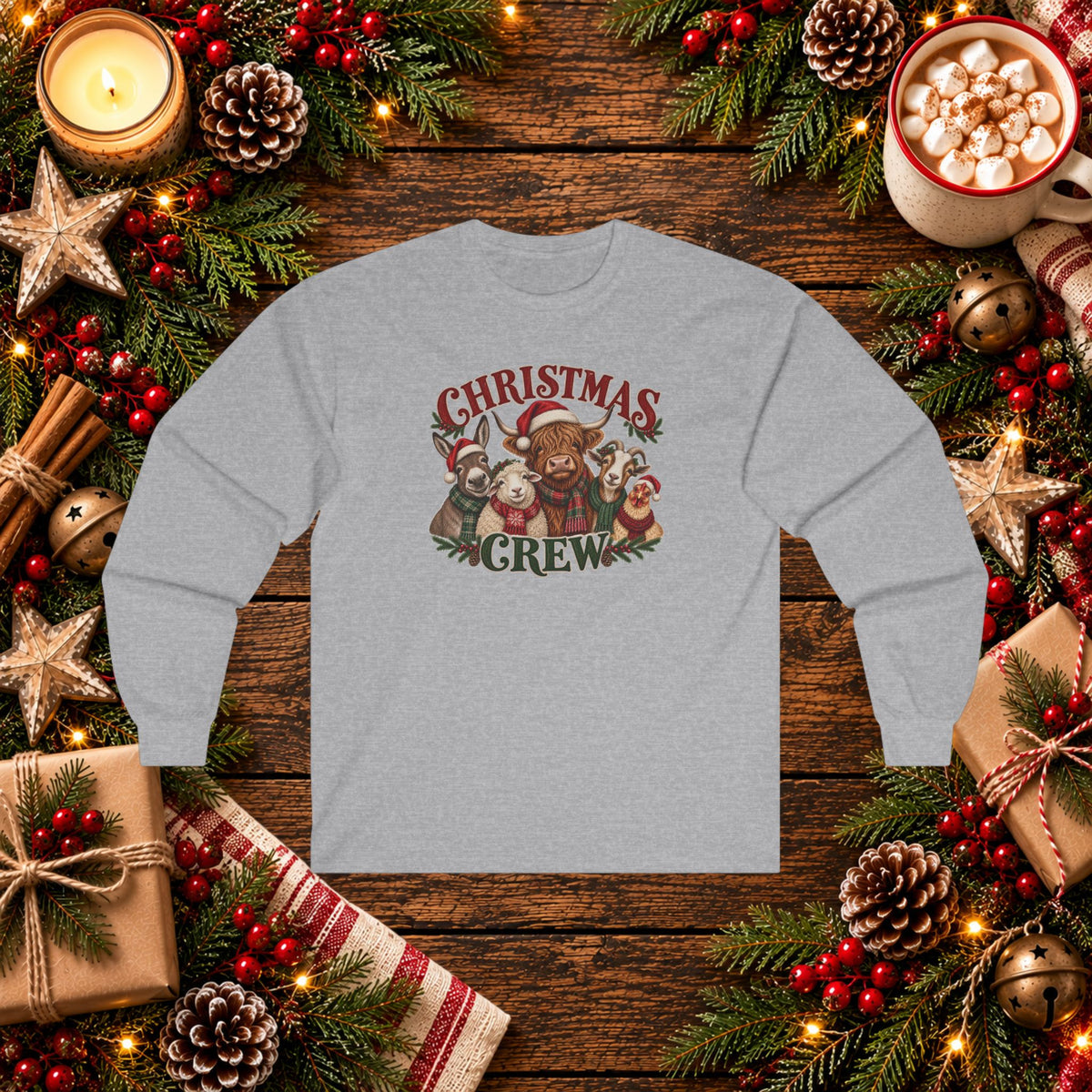 Christmas Crew Long Sleeve Tee