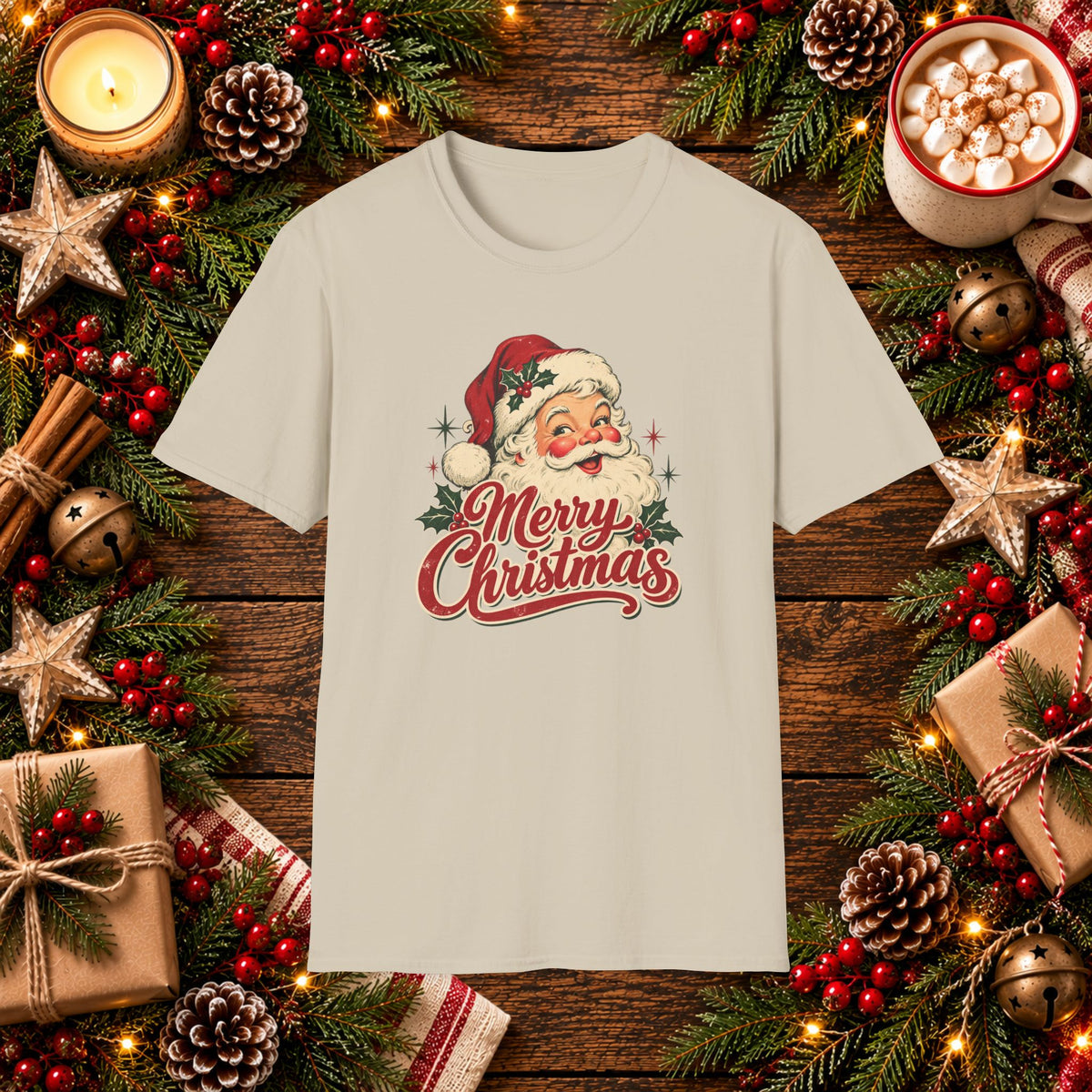 Merry Christmas with Santa T-Shirt