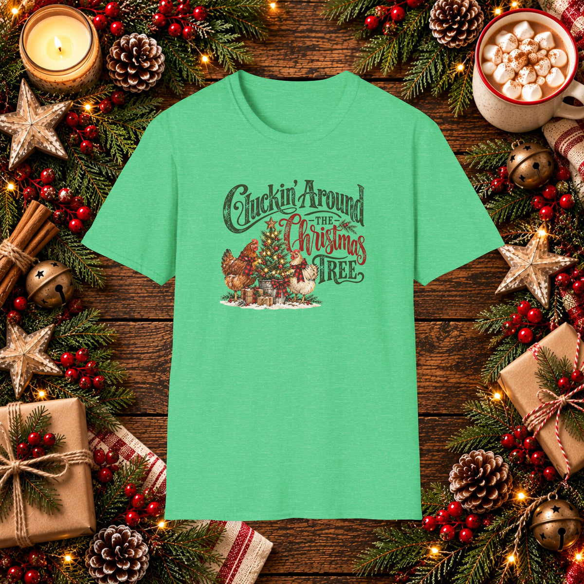 Cluckin' around the Christmas Tree T-Shirt