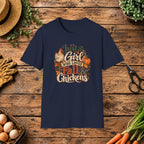 Just a Girl Who Loves Fall & Chickens T-Shirt