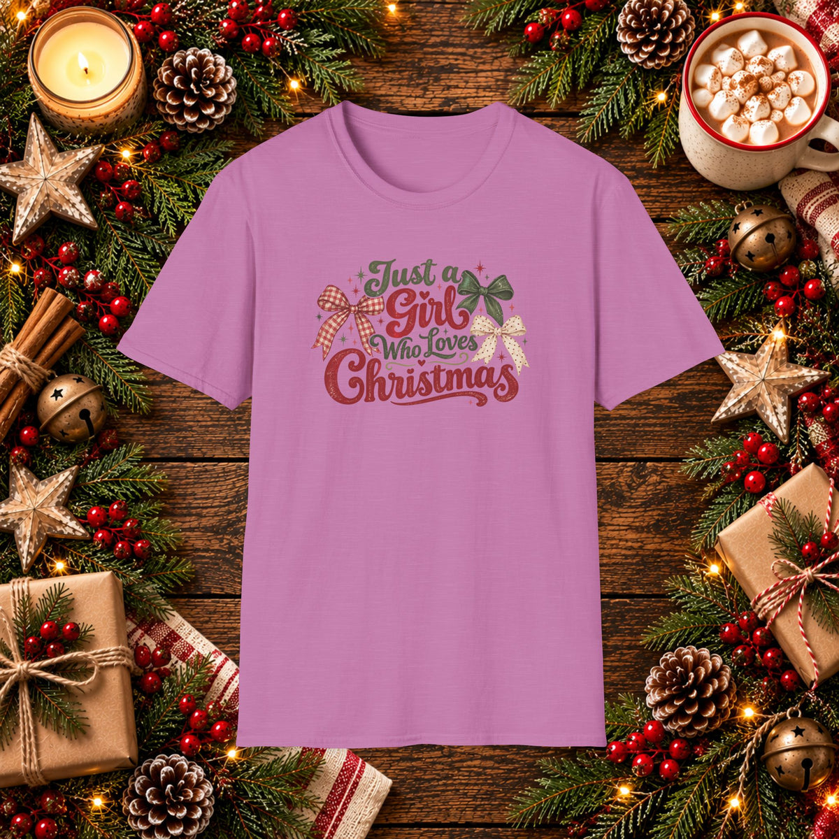 Just a Girl Who Loves Christmas T-Shirt