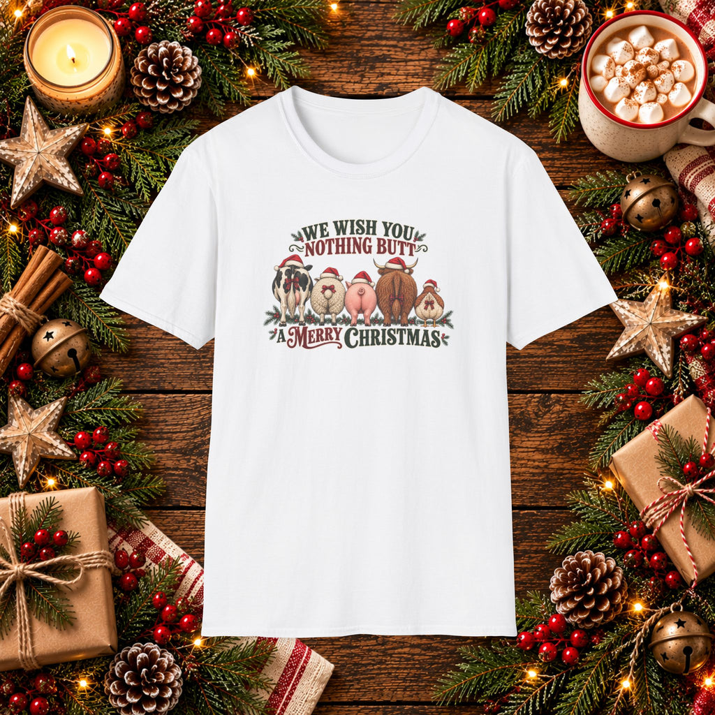 Wishing you Nothing Butt a Merry Christmas T-Shirt
