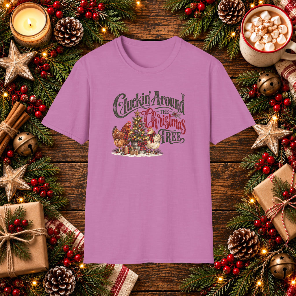 Cluckin' around the Christmas Tree T-Shirt