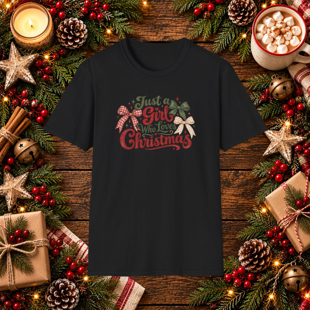 Just a Girl Who Loves Christmas T-Shirt