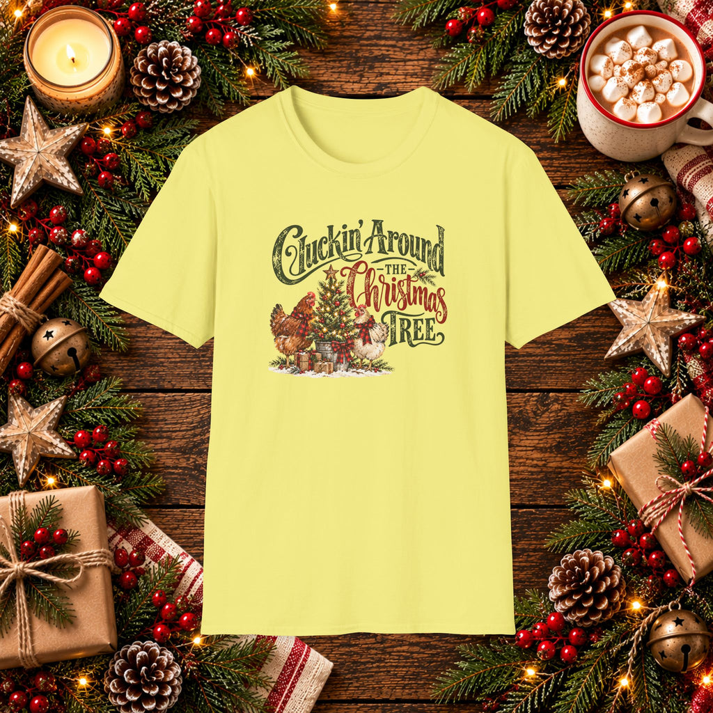 Cluckin' around the Christmas Tree T-Shirt