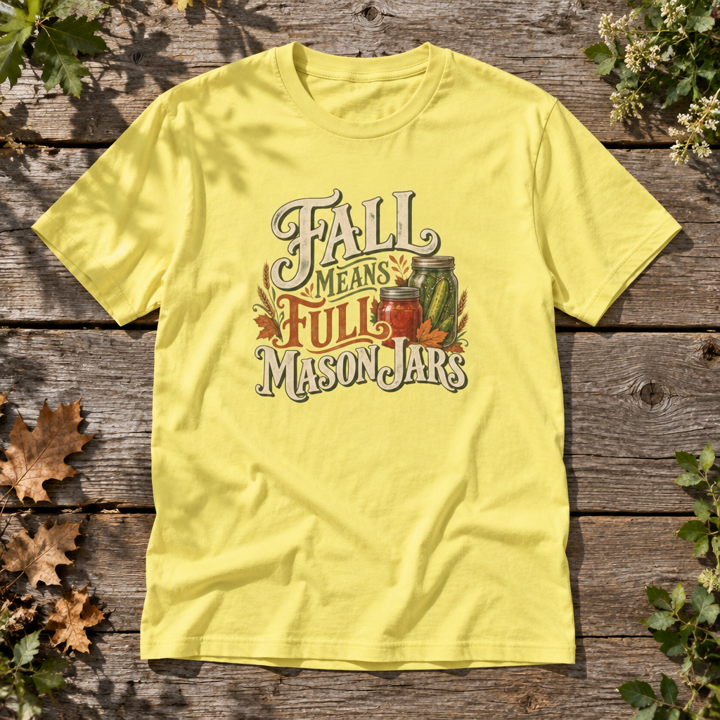 Fall Means Full Mason Jars T-Shirt