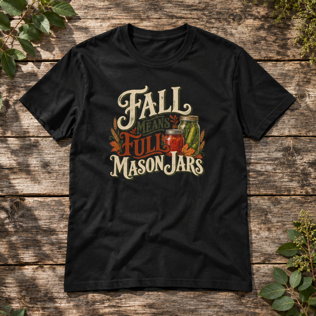 Fall Means Full Mason Jars T-Shirt