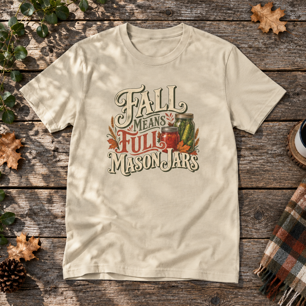 Fall Means Full Mason Jars T-Shirt