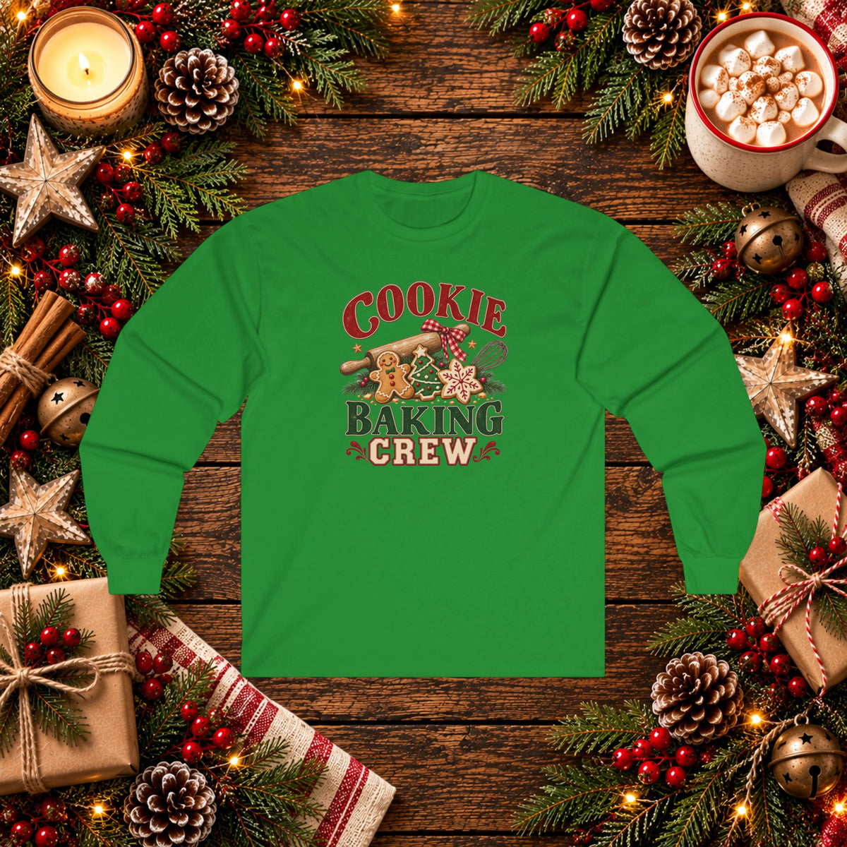 Cookie Baking Crew Long Sleeve Tee