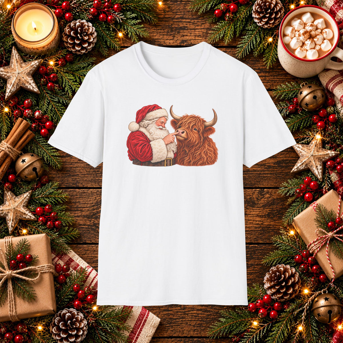 Santa & Highland T-Shirt