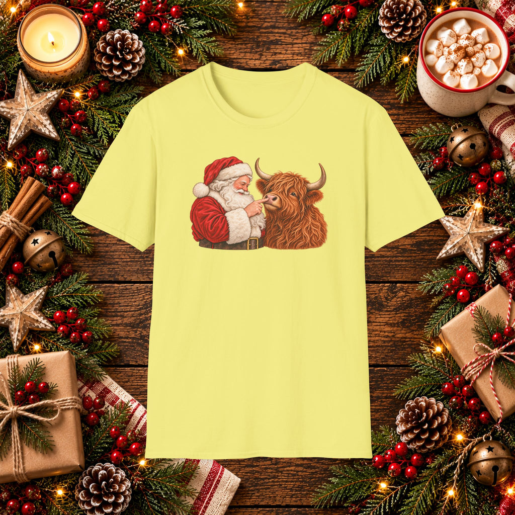 Santa & Highland T-Shirt