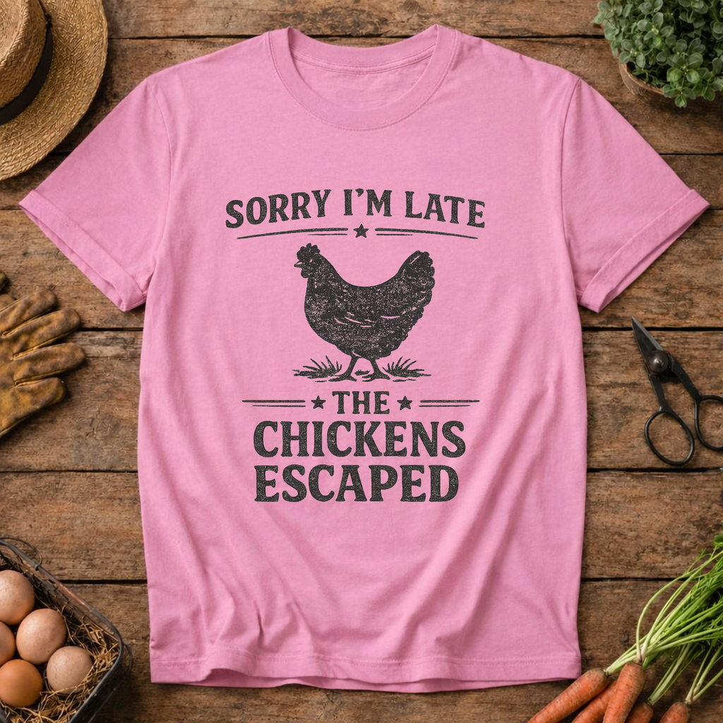 Sorry I'm Late the Chickens Escaped