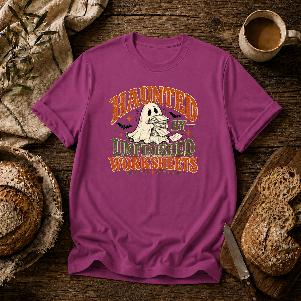 Haunted by Unfinished Worksheets T-Shirt