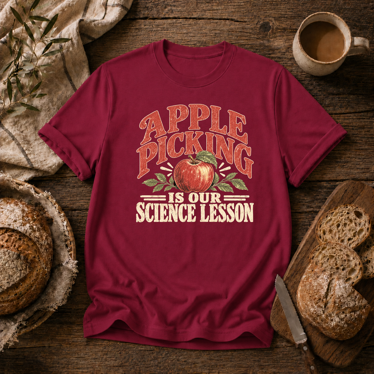 Apple Picking is Science Lesson T-Shirt