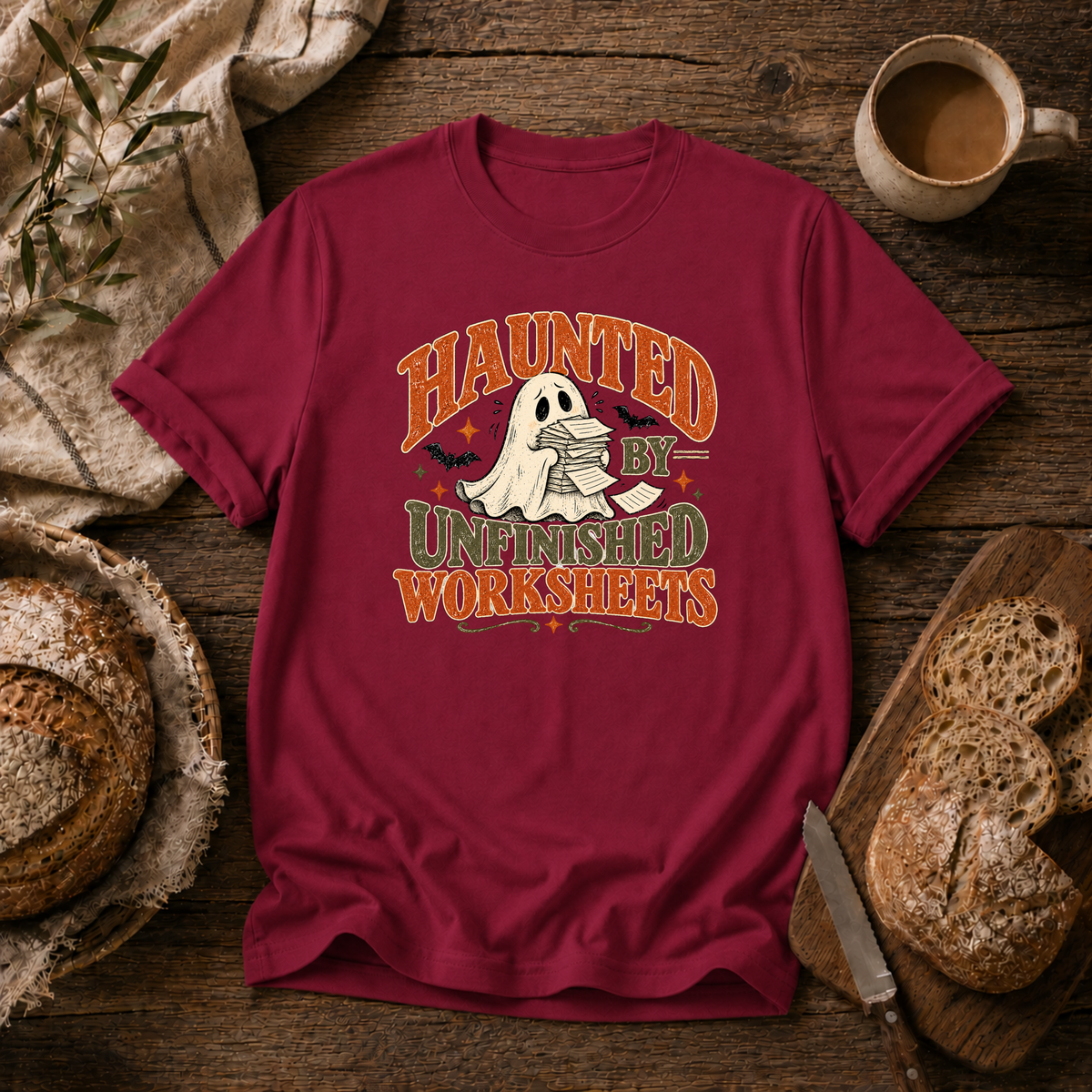 Haunted by Unfinished Worksheets T-Shirt