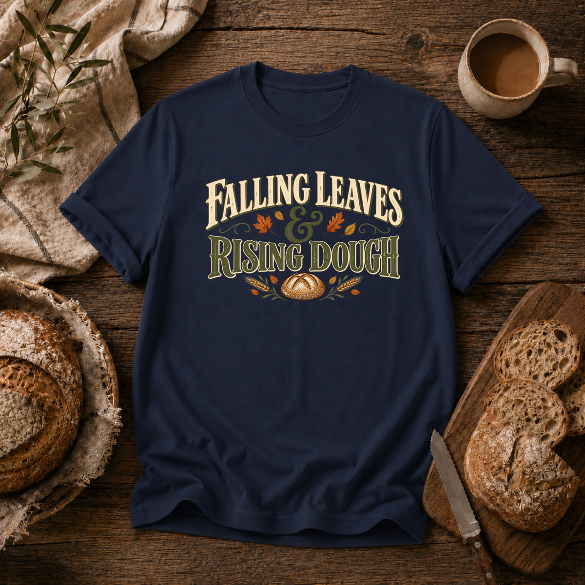 Falling Leaves & Rising Dough T-Shirt