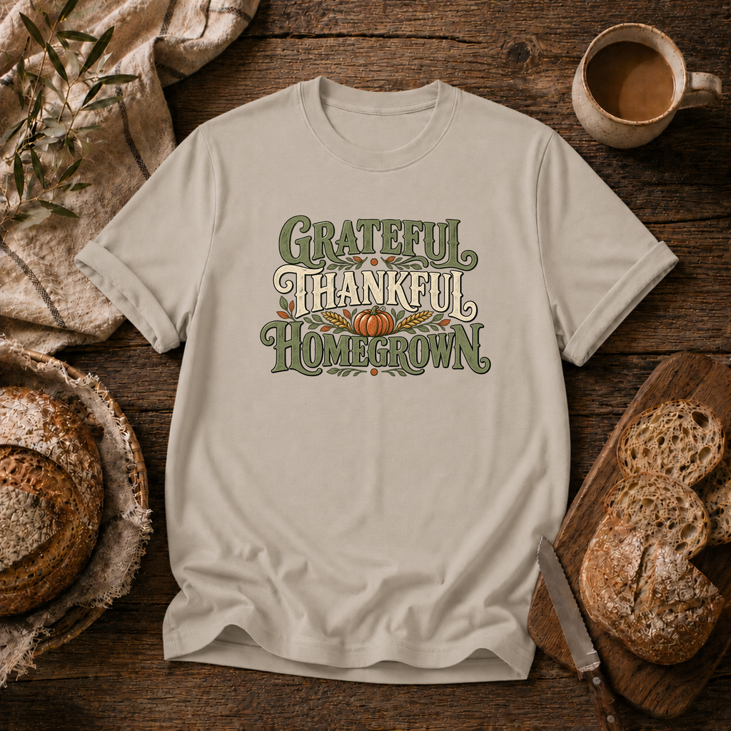 Grateful, Thankful, Homegrown T-Shirt