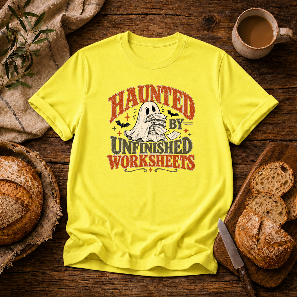Haunted by Unfinished Worksheets T-Shirt