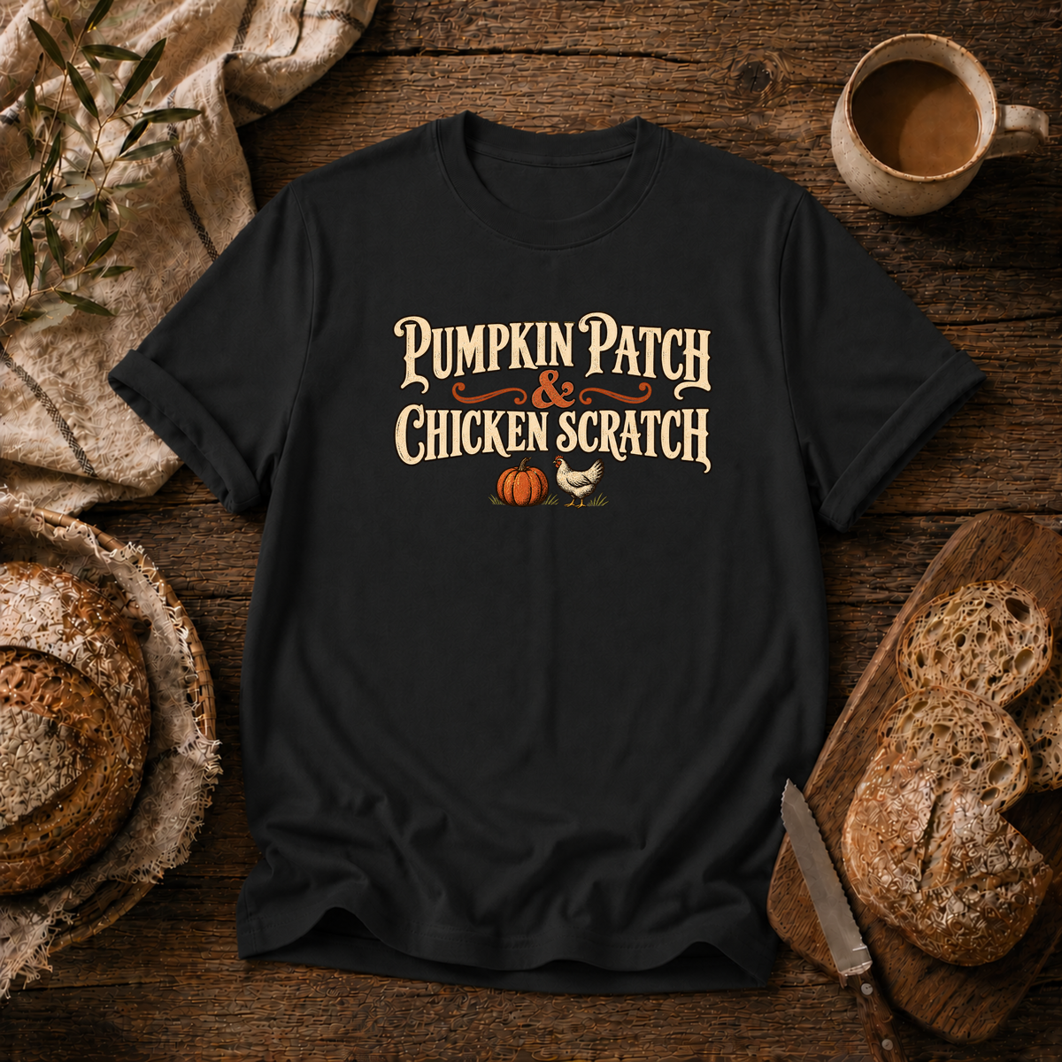 Pumpkin Patch Chicken Scratch T-Shirt