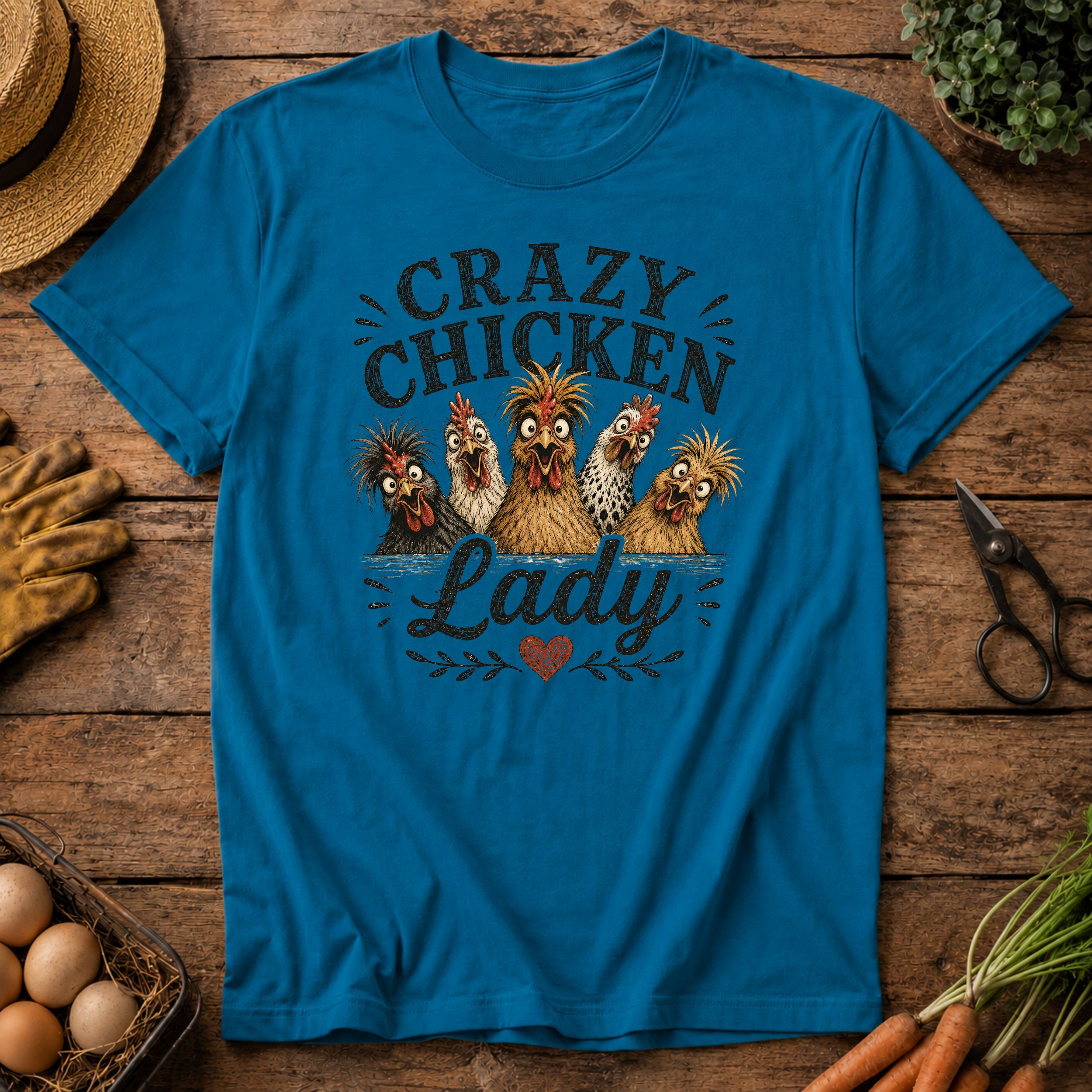 Crazy Chicken Lady T-Shirt