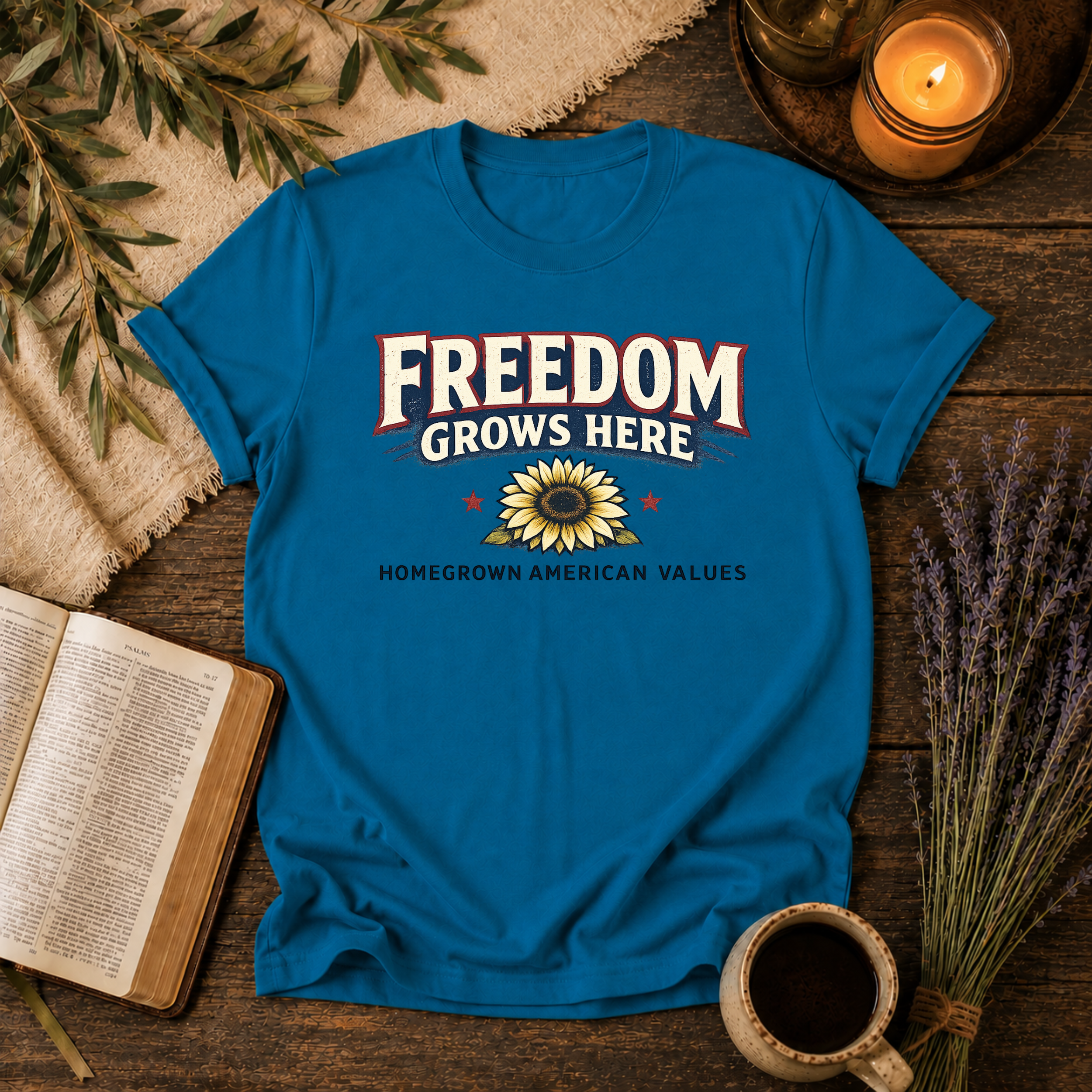 Freedom Grows Here-American Values T-Shirt