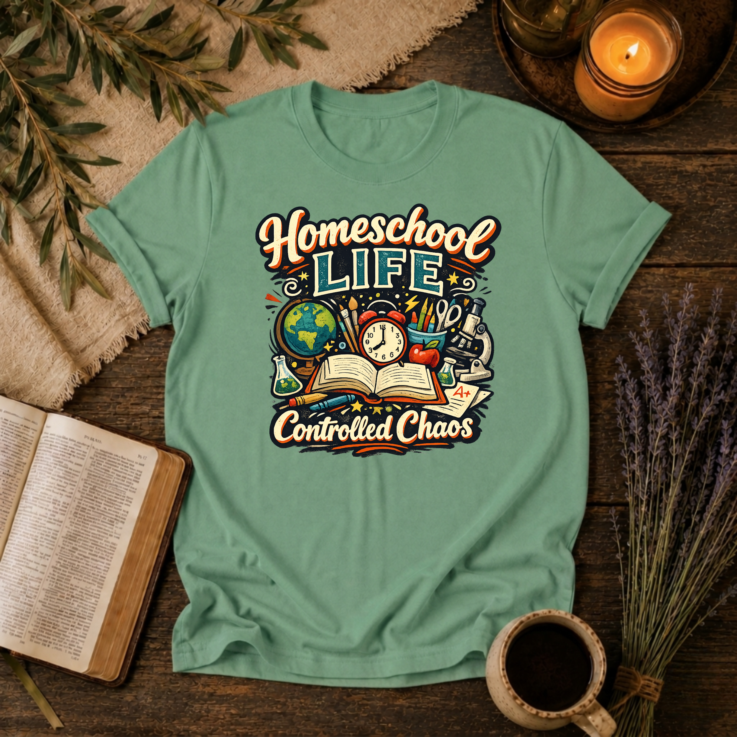 Homeschool Life, Controlled Chaos T-Shirt