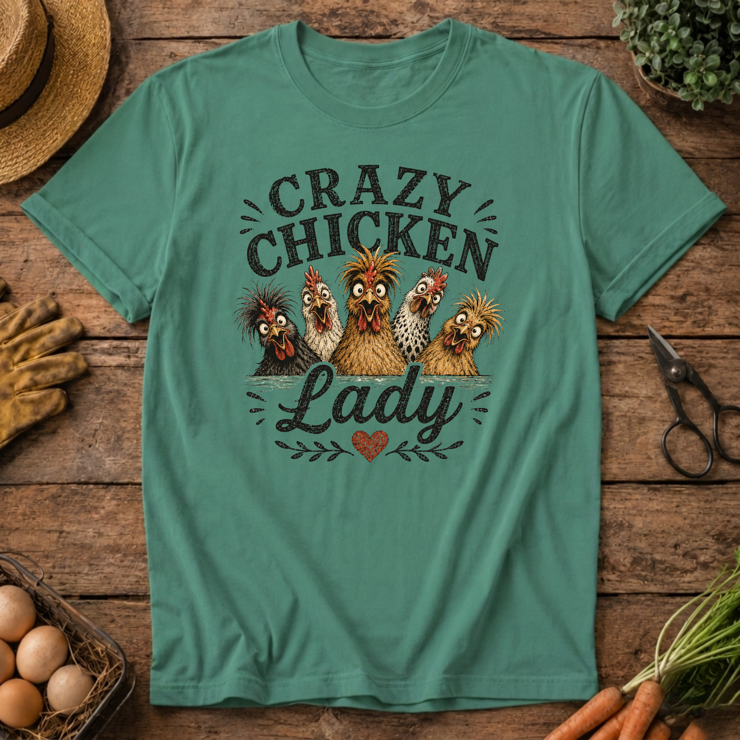 Crazy Chicken Lady T-Shirt