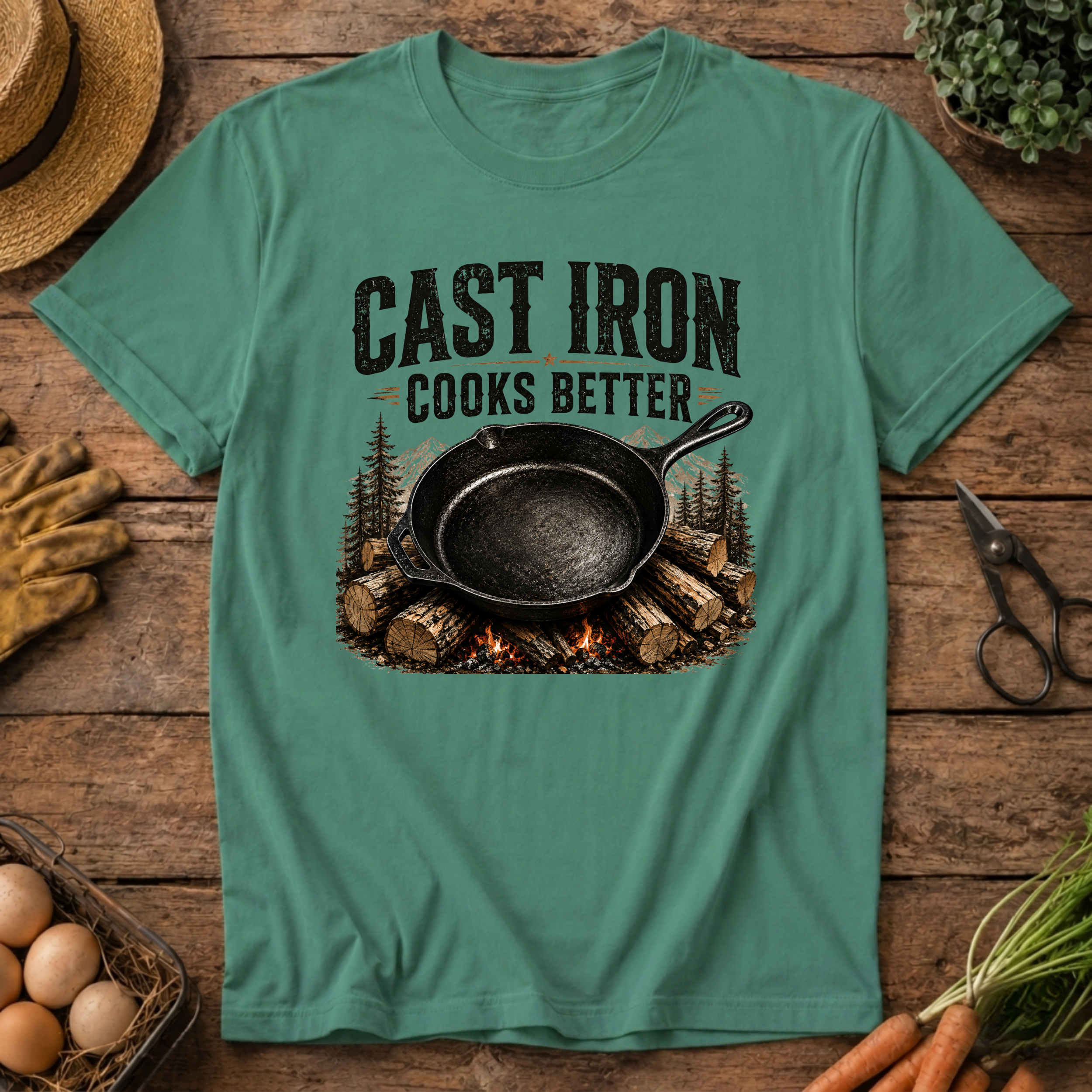 Cast Iron Cooks Better T-Shirt