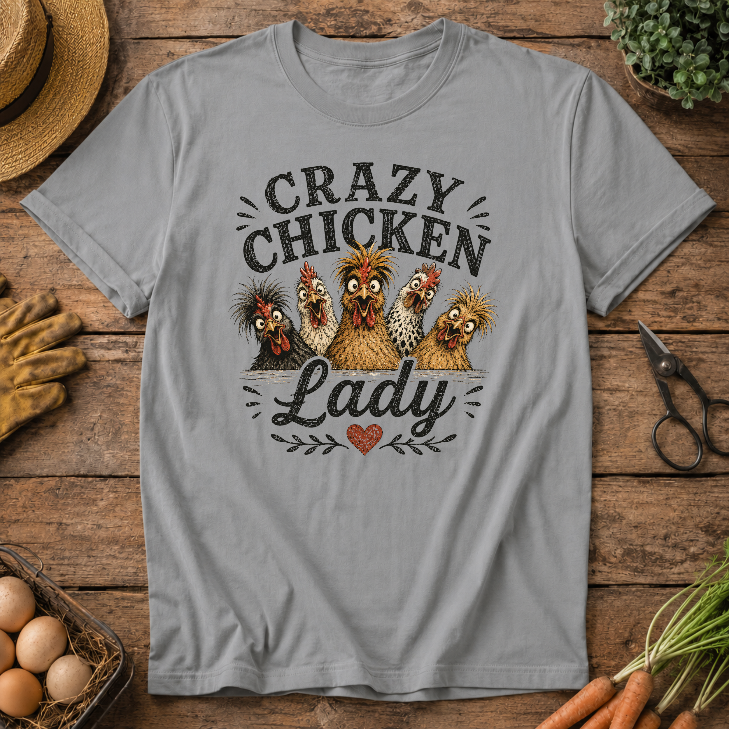 Crazy Chicken Lady T-Shirt