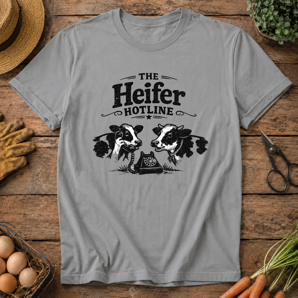 The Heifer Hotline (black design)