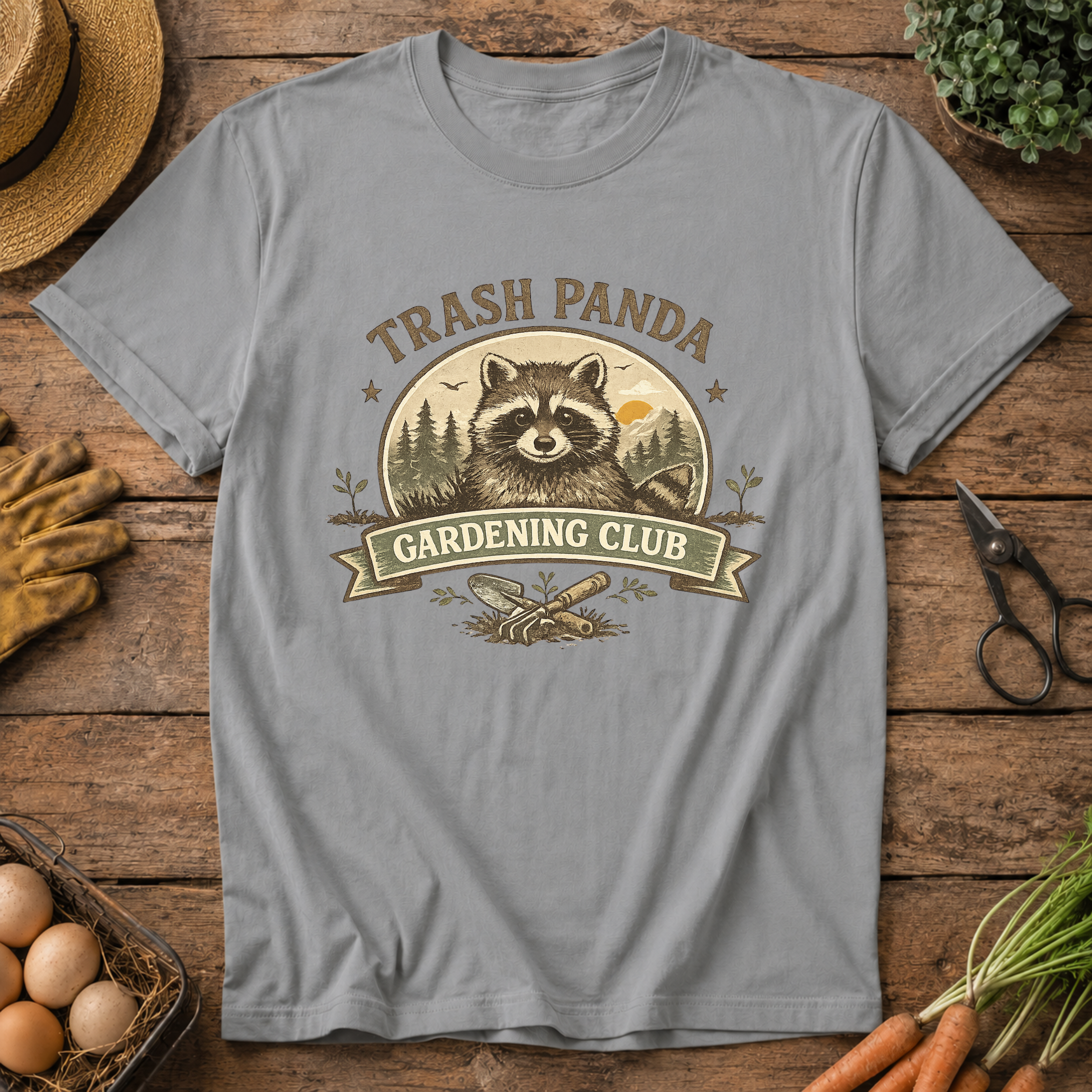 Trash Panda Gardening  Club T-Shirt