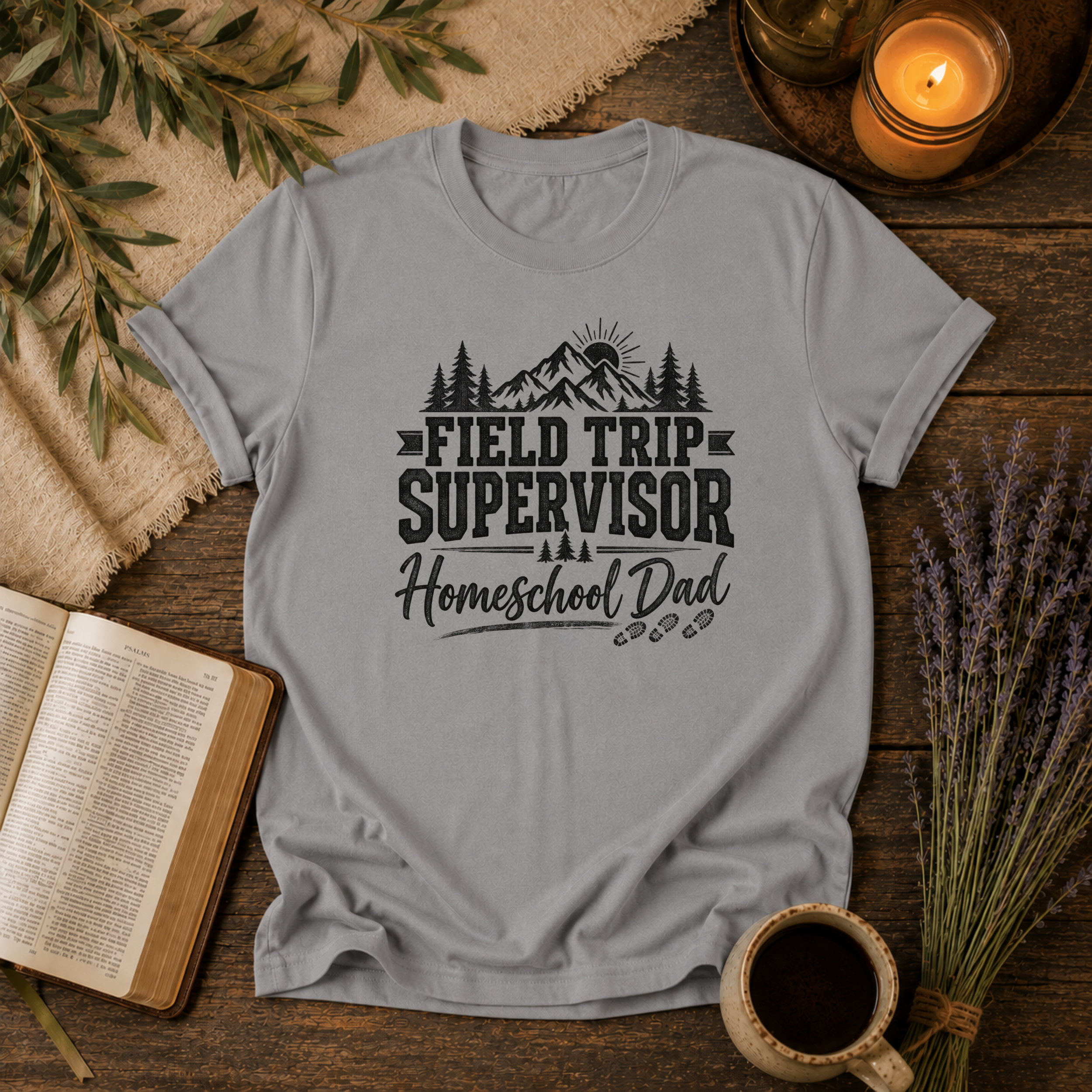 Field Trip Supervisor Homeschool Dad T-Shirt