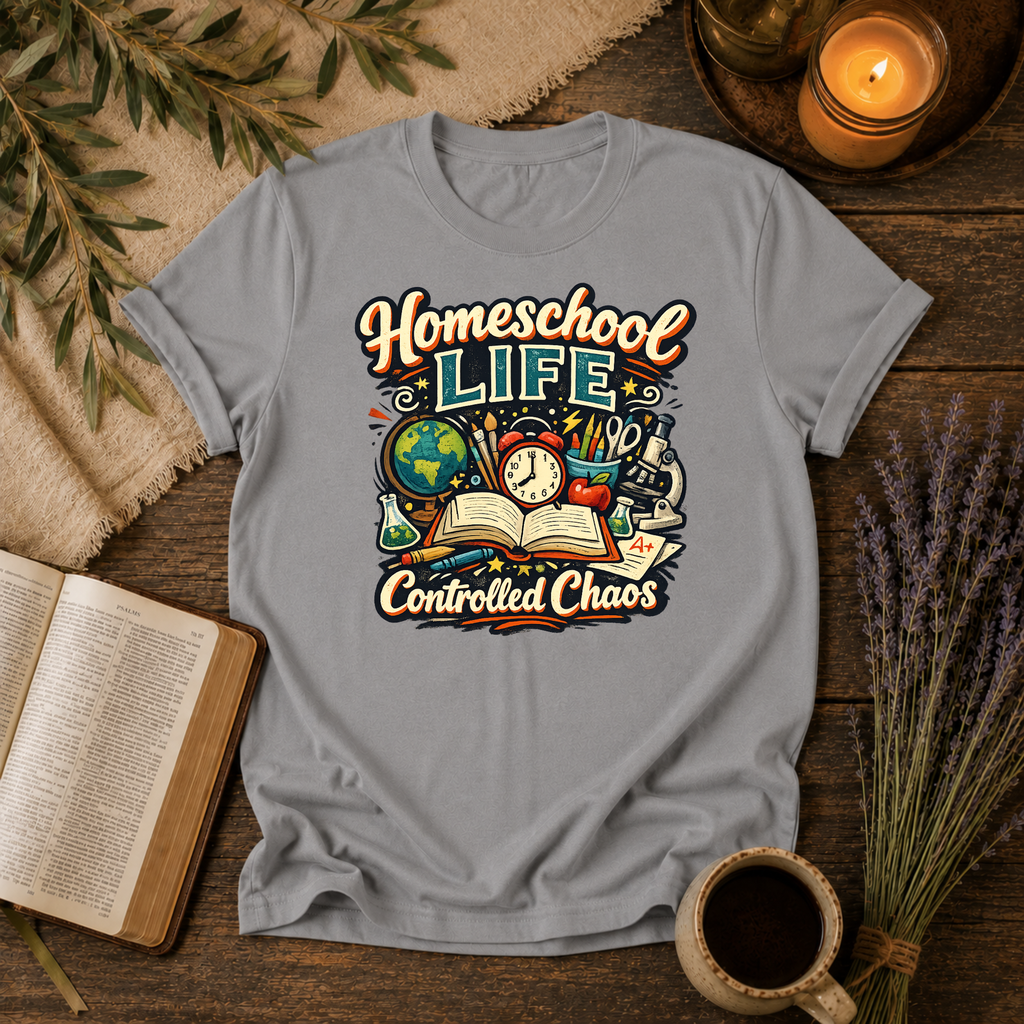 Homeschool Life, Controlled Chaos T-Shirt