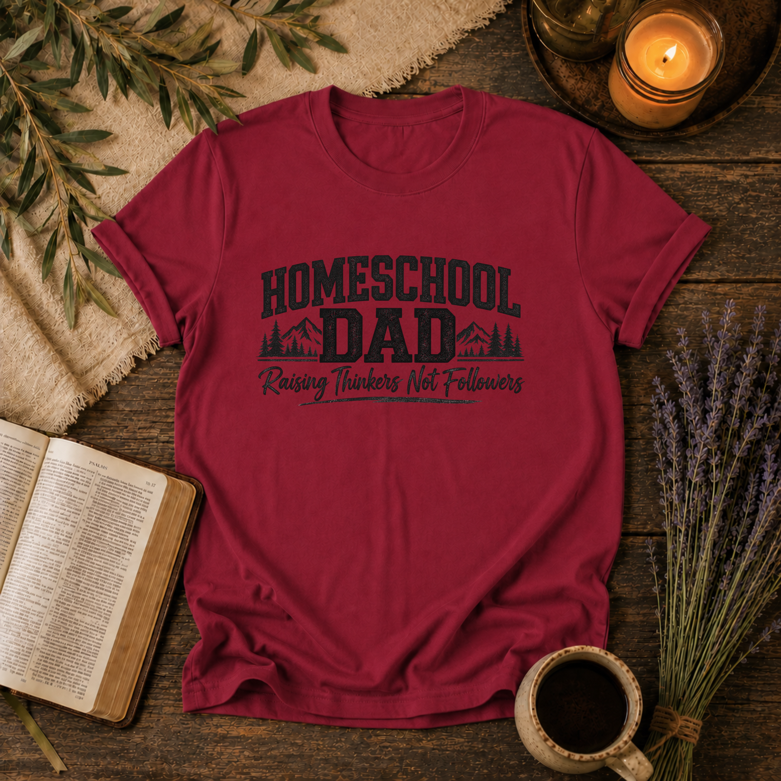 Homeschool Dad Raising Thinkers T-Shirt