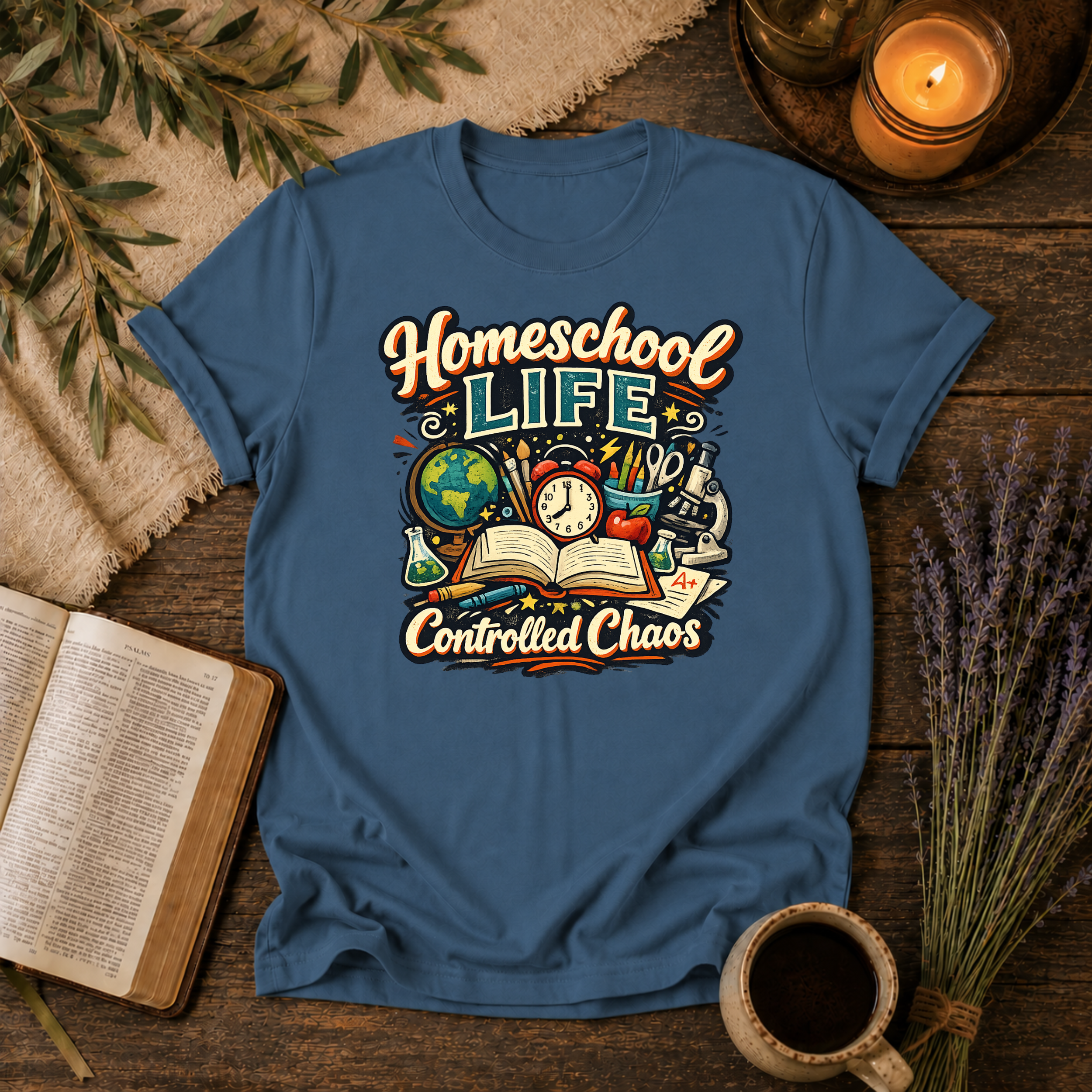 Homeschool Life, Controlled Chaos T-Shirt