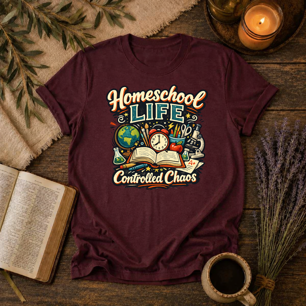 Homeschool Life, Controlled Chaos T-Shirt