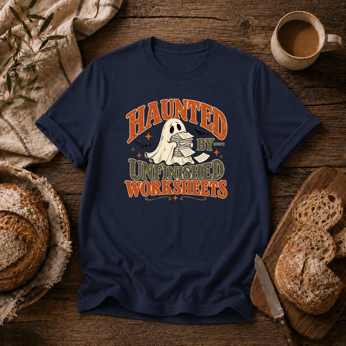 Haunted by Unfinished Worksheets T-Shirt