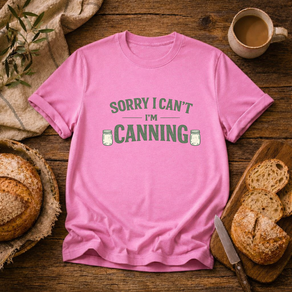 Sorry I Can't I'm Canning T-Shirt