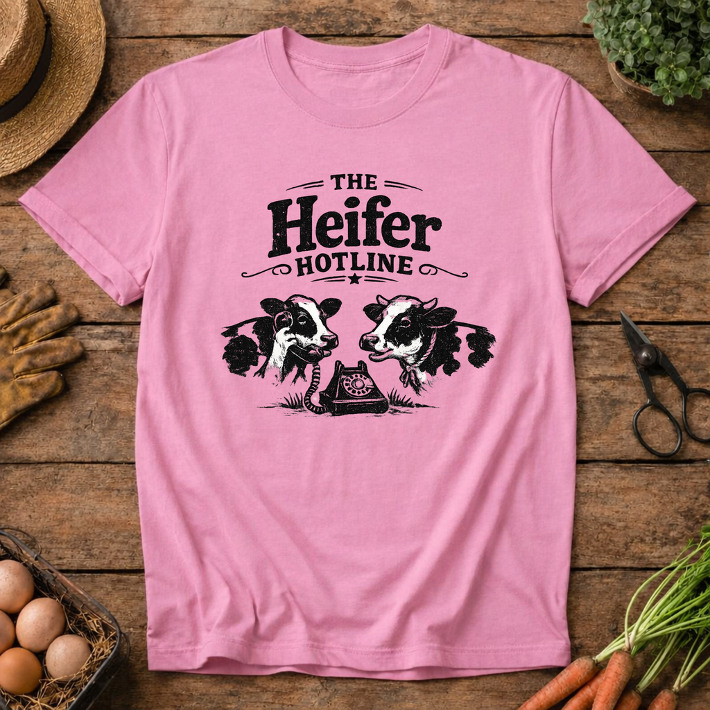 The Heifer Hotline (black design)