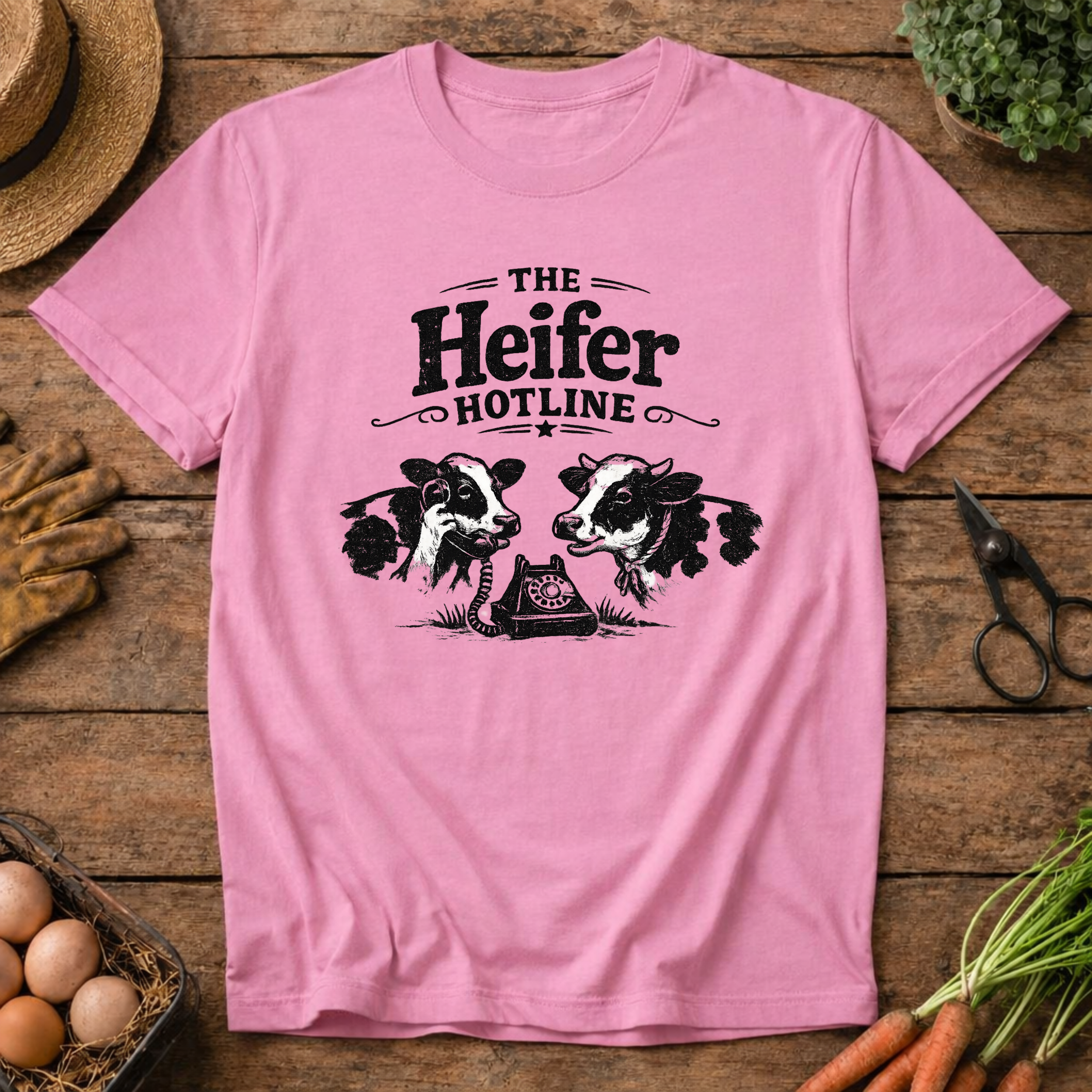 The Heifer Hotline (black design)