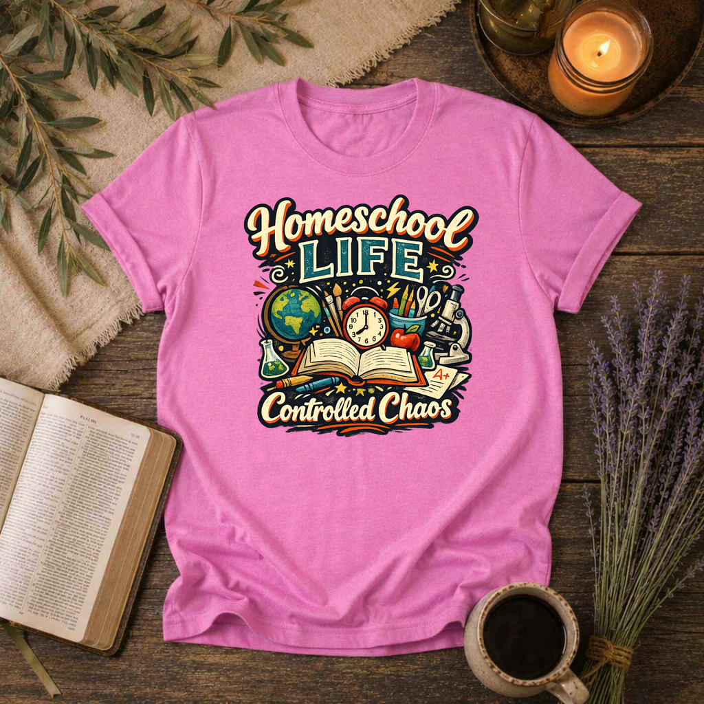 Homeschool Life, Controlled Chaos T-Shirt
