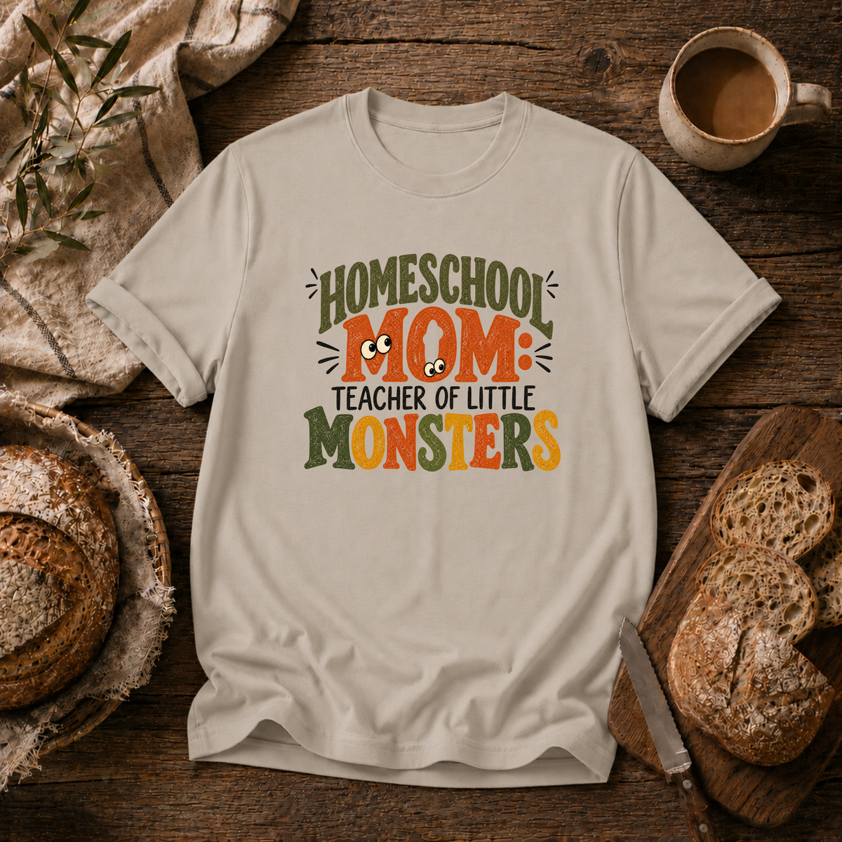 Homeschool Mom-Little Monsters T-Shirt