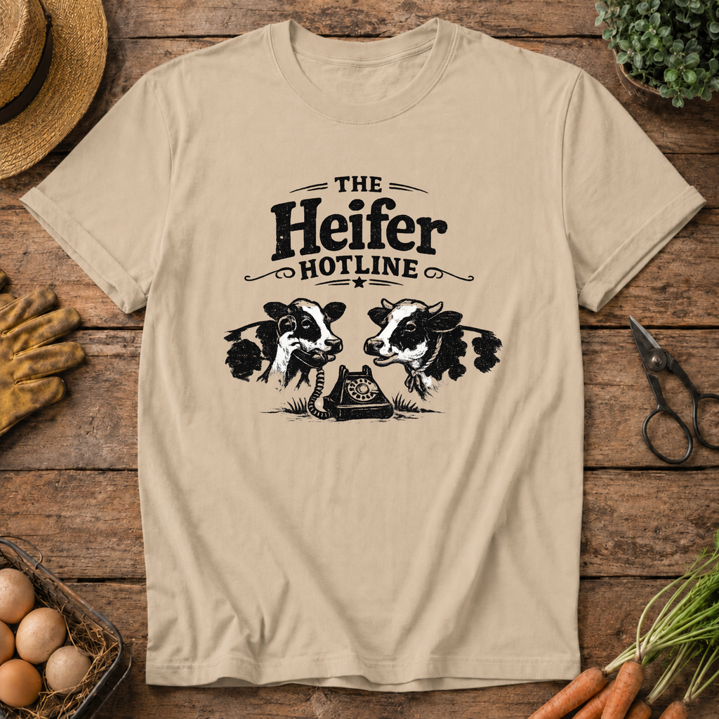 The Heifer Hotline (black design)