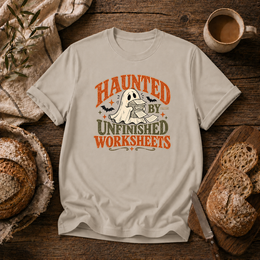 Haunted by Unfinished Worksheets T-Shirt