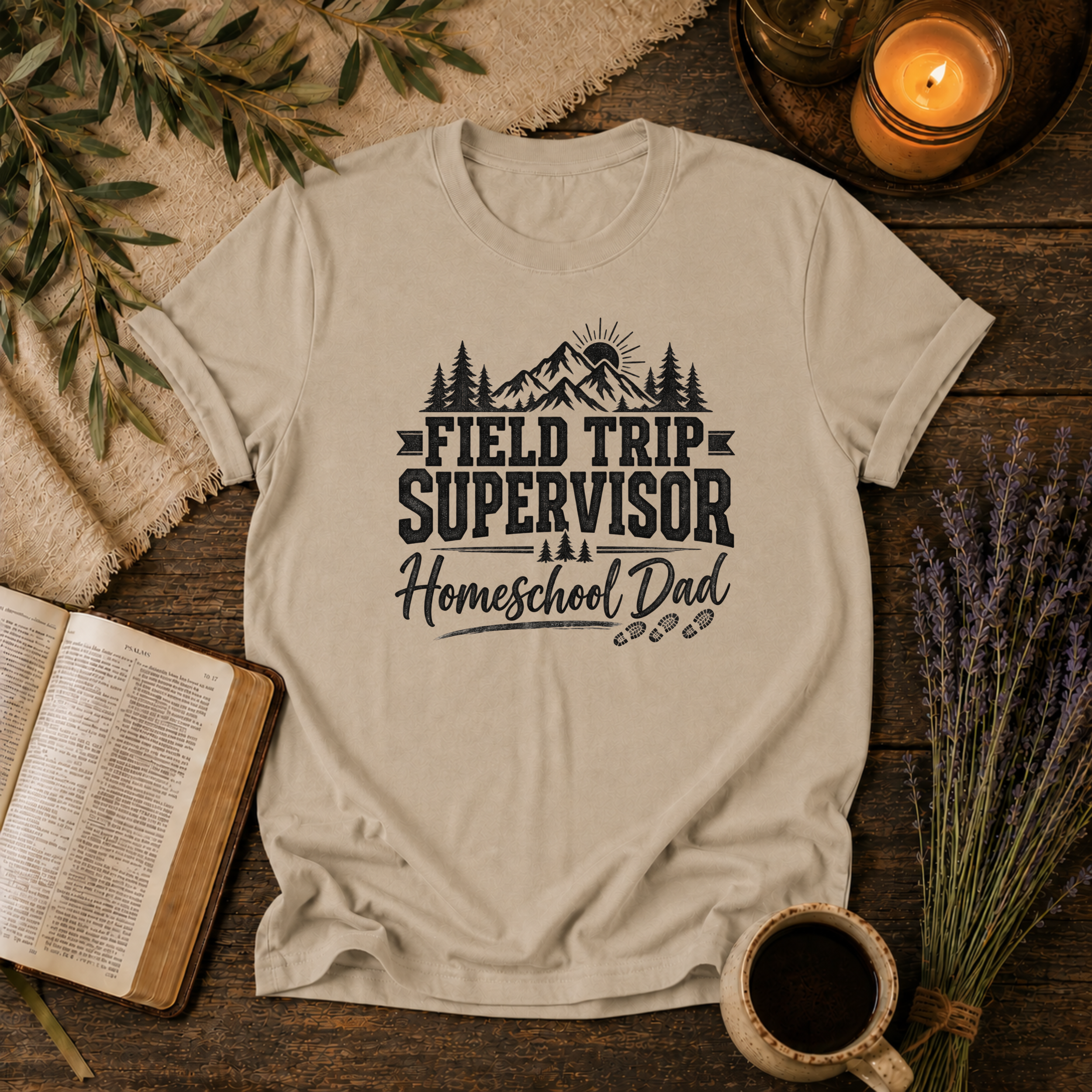 Field Trip Supervisor Homeschool Dad T-Shirt