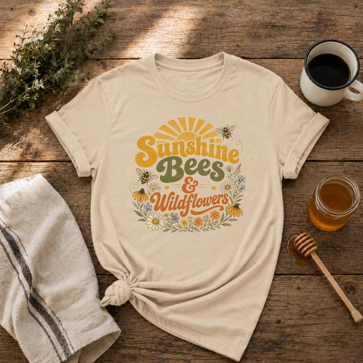 Sunshine, Bees & Wildflowers T-Shirt