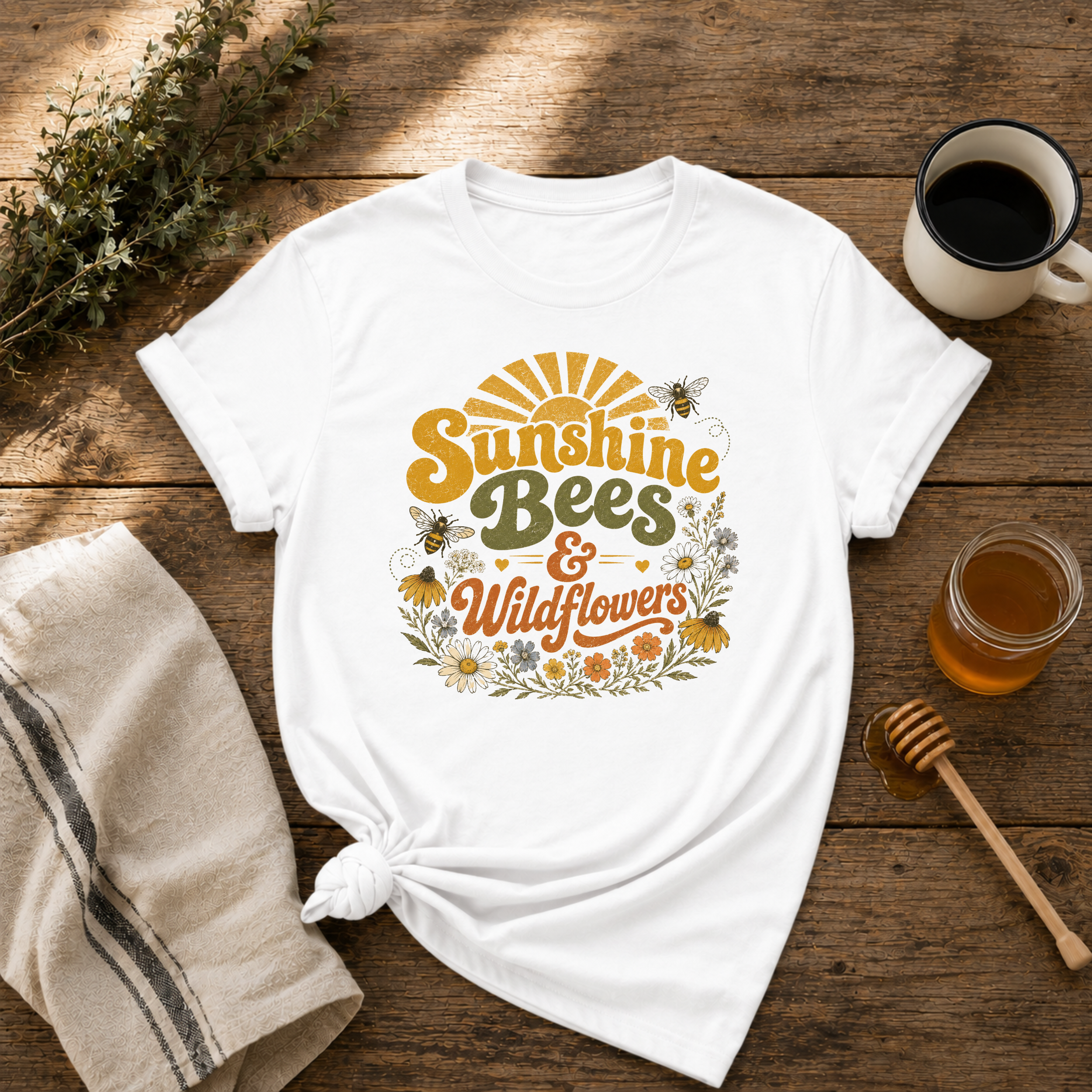 Sunshine, Bees & Wildflowers T-Shirt