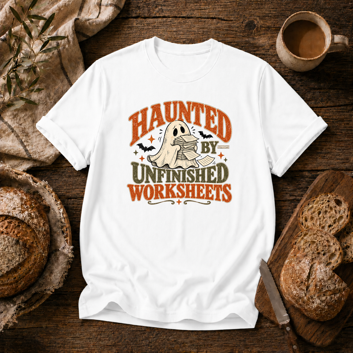 Haunted by Unfinished Worksheets T-Shirt