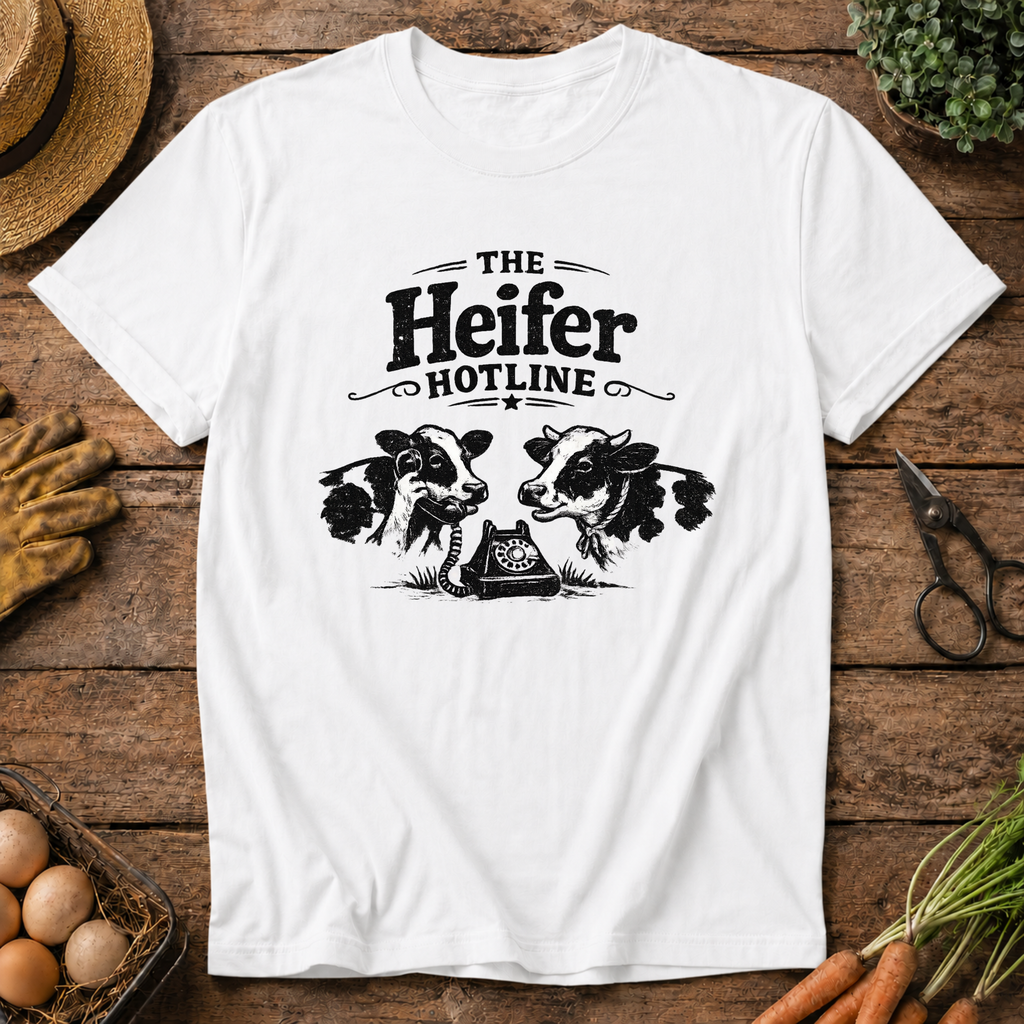The Heifer Hotline (black design)