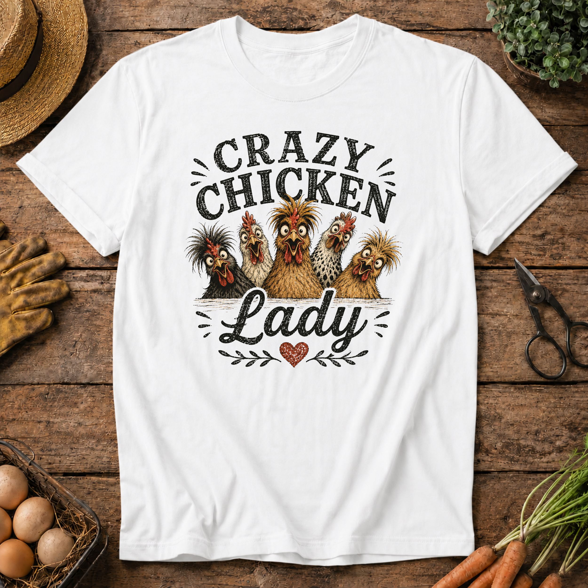 Crazy Chicken Lady T-Shirt